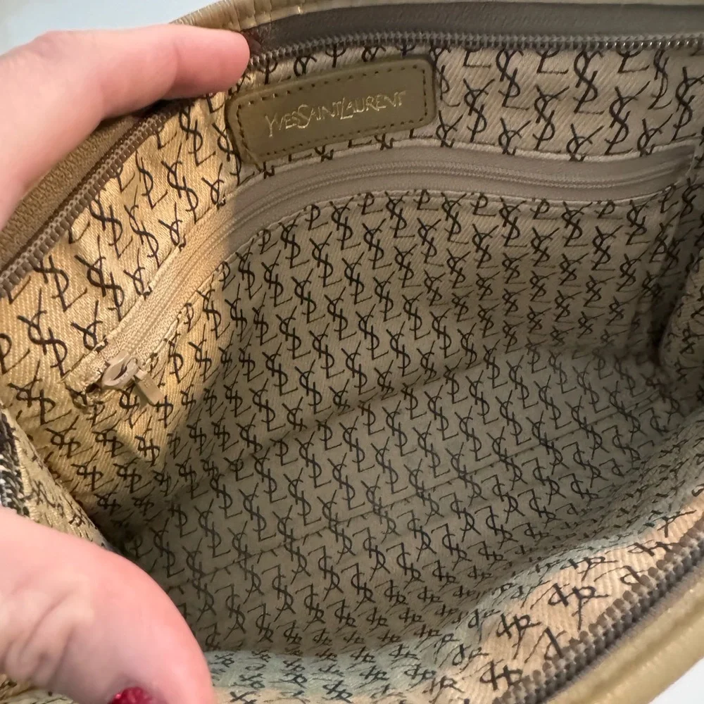 Authentic YSL vintage clutch with COA